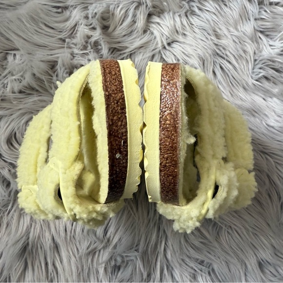 BIRKENSTOCK Arizona Big Buckle Teddy in Popcorn Yellow NWOB Size EU 38 US 7 - Picture 11 of 14